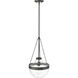 Clarra 1 Light 12 inch Matte Black Indoor Pendant Ceiling Light